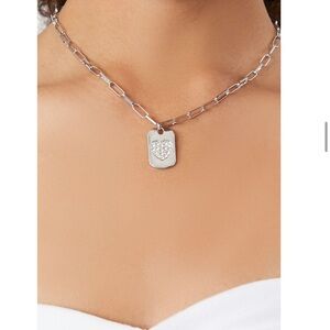5 for $15 ✨ Rhinestone Heart Dogtag Necklace